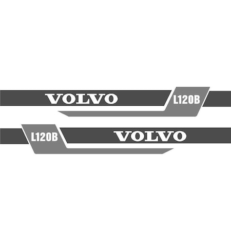 Aftermarket Volvo Wheel Loader L120B Decal Set VOLL120BNSDECALSET
